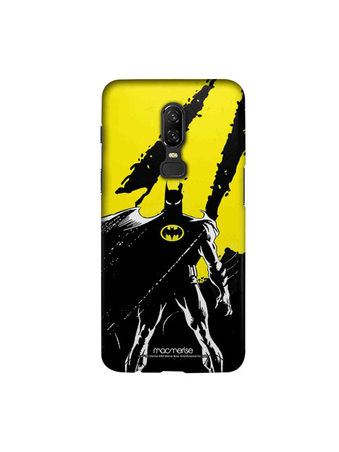 

macmerise Black & Yellow DC Comics Bat On The Lookout Sublime Oneplus 6 Case