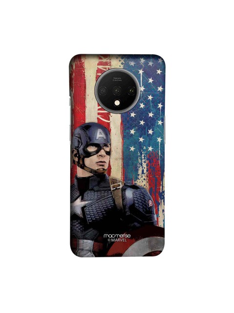 

macmerise Red & Blue Marvel Comics American Captain Sublime Oneplus 7T Case
