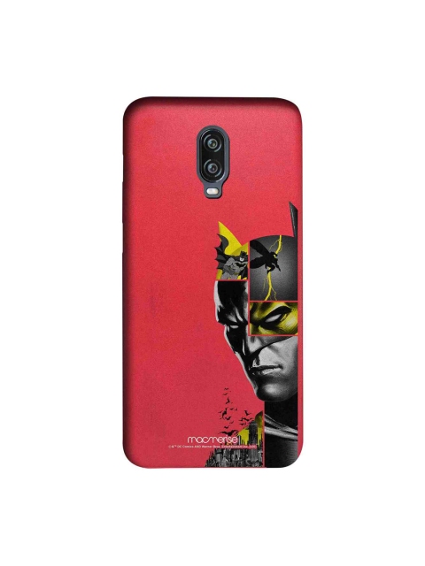 

macmerise Red & Black DC ComicsBat Collage Sublime OnePlus 6T Back Cover