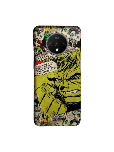 

macmerise Yellow & Black Marvel Comics Hulk Sublime Oneplus 7T Case