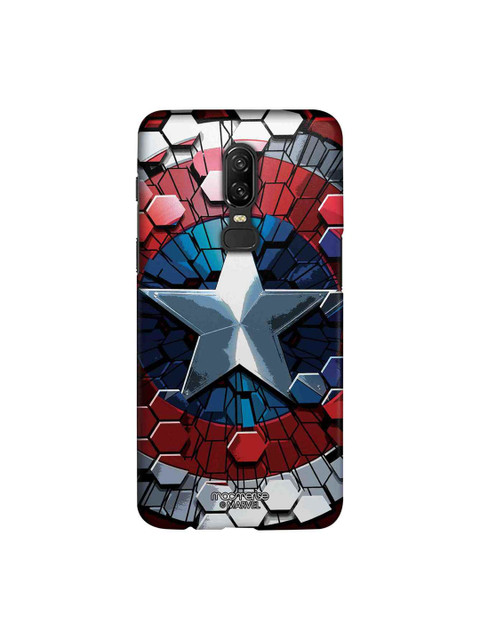

macmerise Blue & Red Marvel Comics Hex Shield Sublime OnePlus 6 Back Case