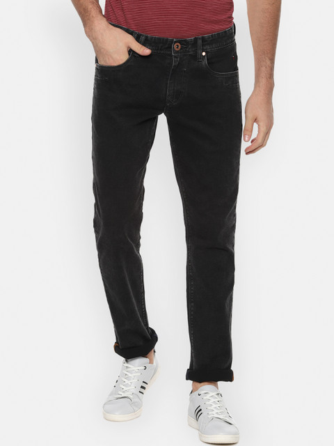 

Louis Philippe Jeans Men Black Slim Fit Mid-Rise Clean Look Stretchable Jeans