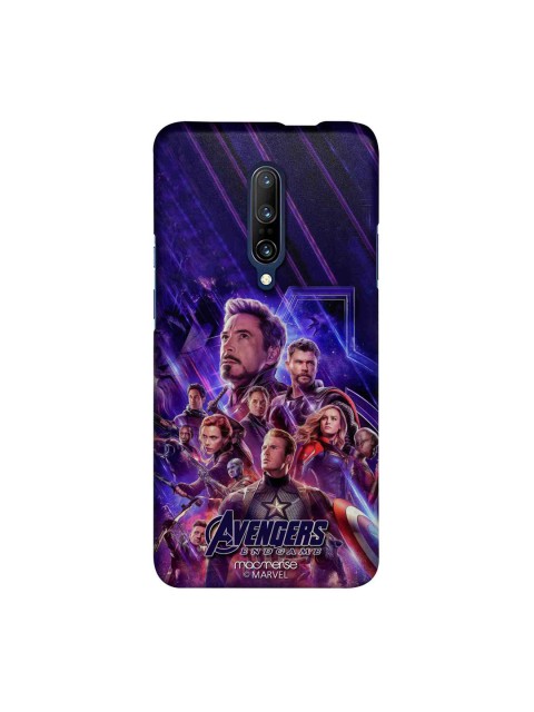 

macmerise Blue & Purple Marvel Comics Avengers Endgame Poster Sublime OnePlus 7 Pro Back Case