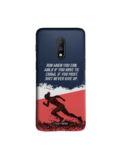 

macmerise Blue & White Running Motivation Illustration Sublime Oneplus 7 Case