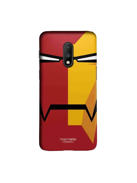 

macmerise Red & Yellow Marvel Comics Face Focus Ironman Sublime OnePlus 7 Back Case