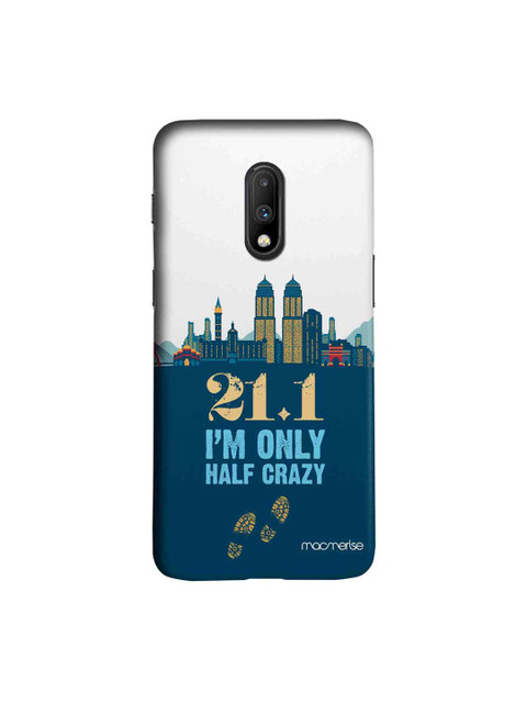 

macmerise Blue & White Half Crazy Sublime OnePlus 7 Back Case