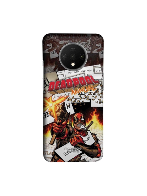 

macmerise Brown & White Marvel Comics Deadpool Sublime OnePlus 7T Back Case