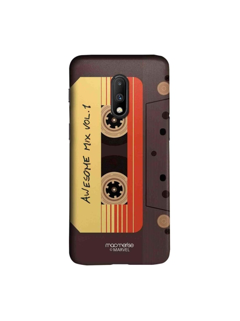 

macmerise Grey & Yellow Marvel Comics Awesome Mix Tape Sublime OnePlus 7 Back Case