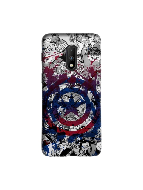

macmerise Blue & Red Splash Out Shield Sublime OnePlus 7 Mobile Case