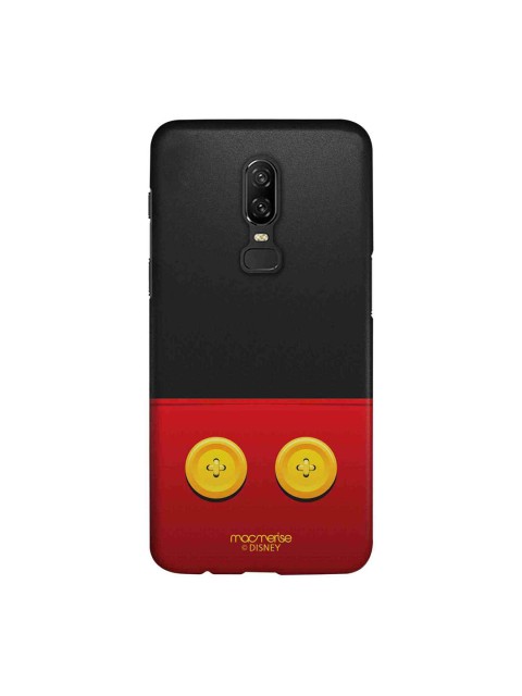 

macmerise Black & Red Disney Classic Mickey Sublime OnePlus 6 Back Case
