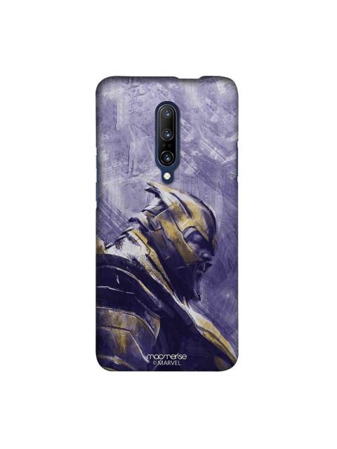 

macmerise Purple & Gold-Toned Marvel Comics Thanos Suited Up Sublime OnePlus 7 Pro Back Case