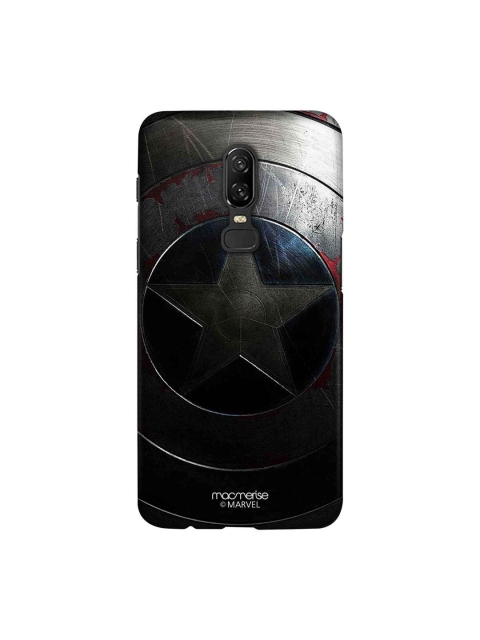 

macmerise Grey & Black Marvel Comics Rusted Captains Shield Sublime OnePlus 6 Back Case
