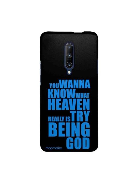 

macmerise Black & Blue Try Being God Sublime OnePlus 7 Pro Back Case