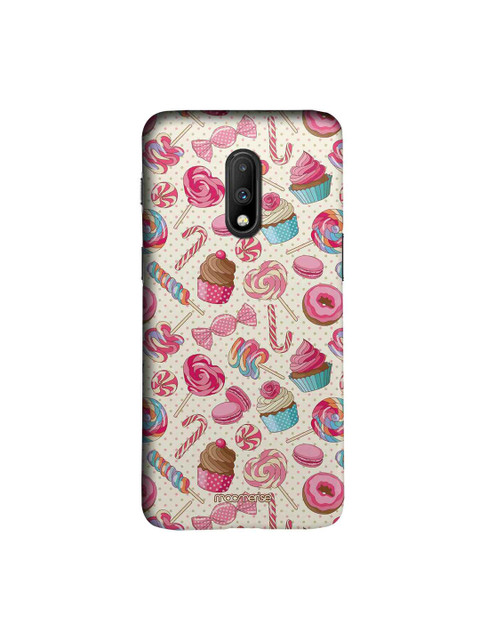 

macmerise Beige & Pink Sugar Rush Sublime OnePlus 7 Back Case