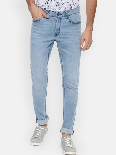 

Louis Philippe Jeans Men Blue Slim Fit Mid-Rise Clean Look Stretchable Jeans