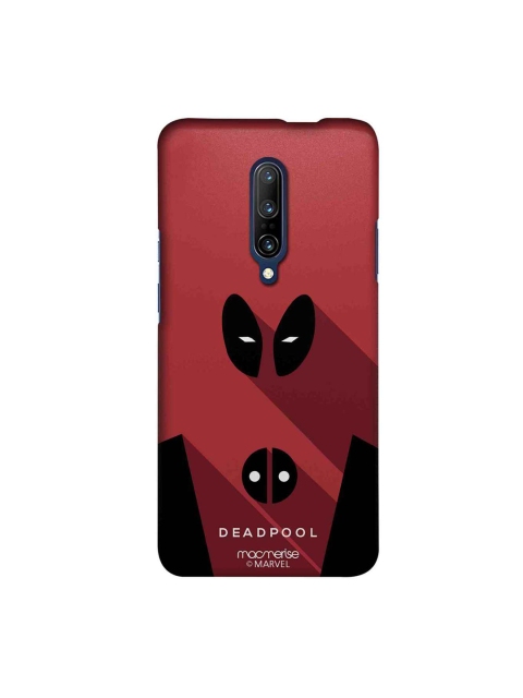 

macmerise Red & Black Marvel Comics Minimalistic Deadpool OnePlus 7 Pro Back Case