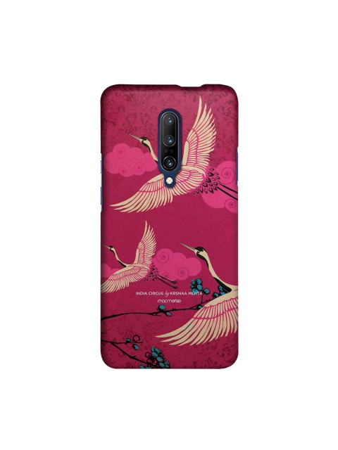 macmerise Pink & Yellow Flying Flamingoes OnePlus 7 Pro Back Case