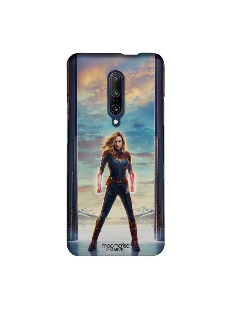 

macmerise Blue & Red Marvel Comics Captain Marvel Poster Sublime OnePlus 7 Pro Back Case
