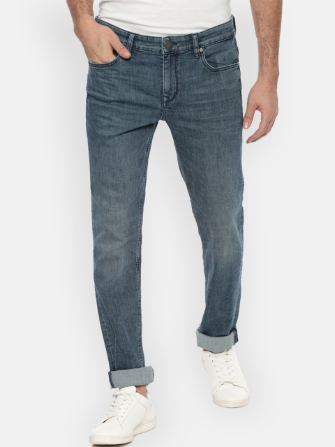 

Louis Philippe Jeans Men Blue Slim Fit Mid-Rise Clean Look Stretchable Jeans