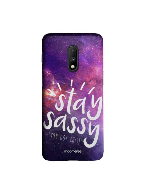 

macmerise Purple & Pink Stay Sassy Sublime OnePlus 7 Back Cover