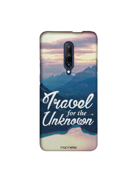 

macmerise Blue & White Travel For The Unknown OnePlus 7 Pro Back Case