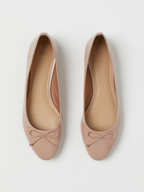 

H&M Women Beige Ballet Pumps