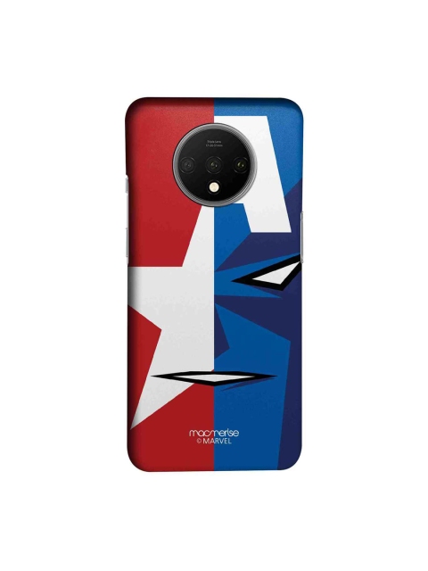 

macmerise Red & Blue Marvel Comics Face Focus Captain America Sublime Oneplus 7T Case