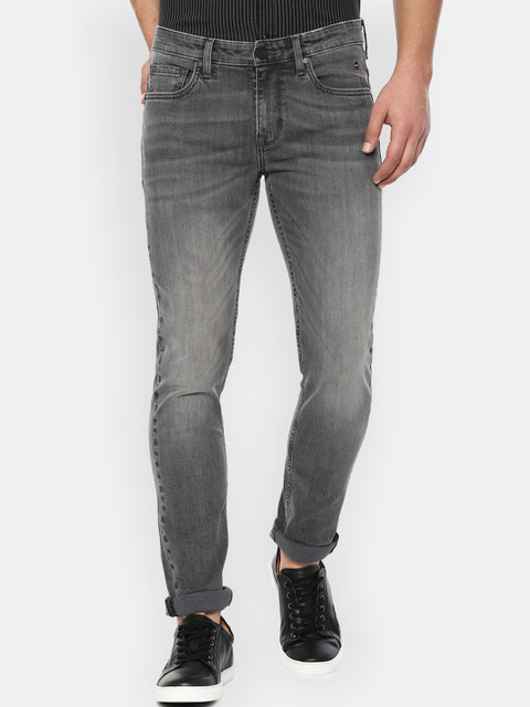 

Louis Philippe Jeans Men Grey Slim Fit Mid-Rise Clean Look Stretchable Jeans