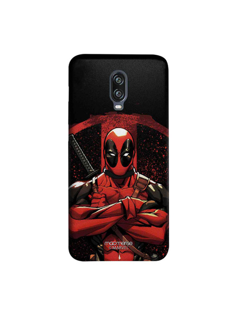 

macmerise Black & Red Deadpool Stance Sublime OnePlus 6T Back Case