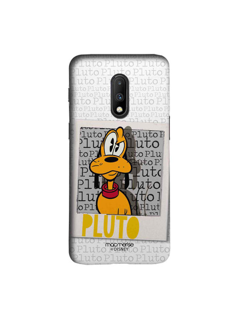 

macmerise Grey & Yellow Disney Hello Mr Pluto Sublime OnePlus 7 Back Case