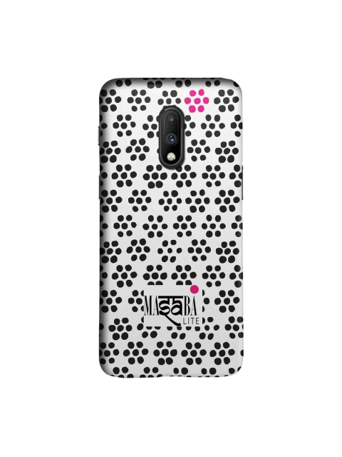 

macmerise Black & White Masaba Boondi Print Sublime OnePlus 7 Back Case