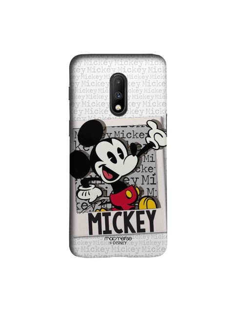 

macmerise Grey & Red Hello Mr Mickey Sublime OnePlus 7 Mobile Case