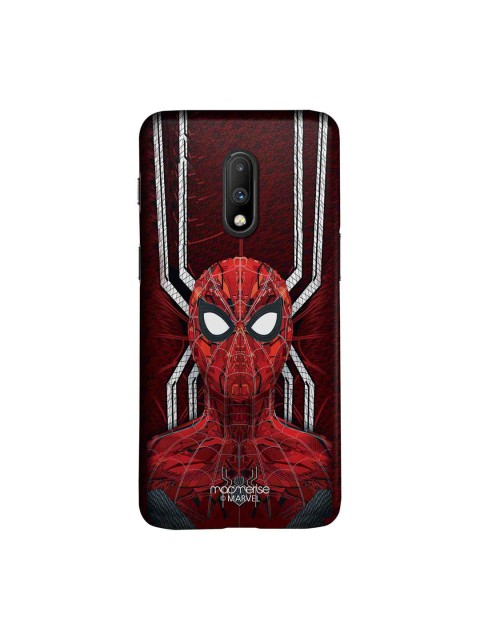 

macmerise Red & White Marvel Comics Spidey Stance Sublime OnePlus 7 Back Case