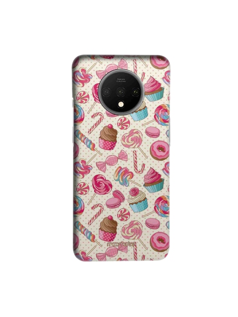 

macmerise Beige & Pink Sugar Rush Sublime OnePlus 7T Back Case
