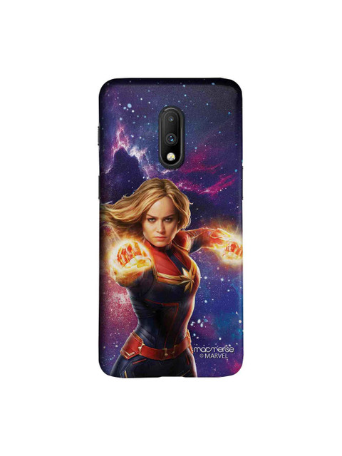 

macmerise Red & Blue Fierce Captain Marvel Sublime OnePlus 7 Mobile Case
