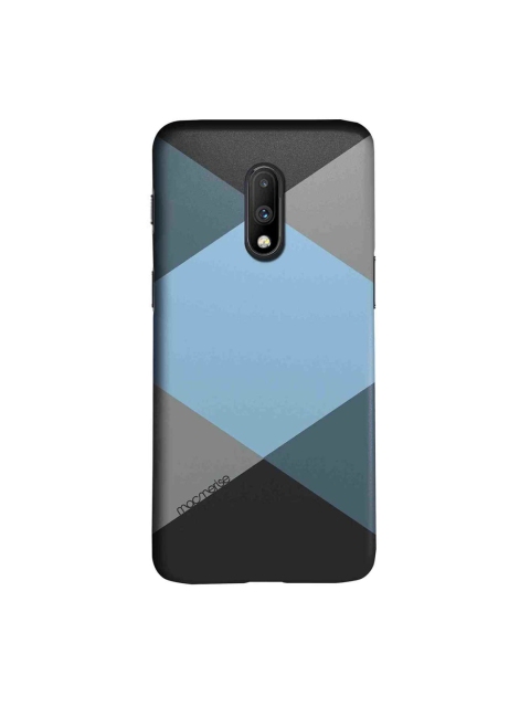 

macmerise Blue & Grey Criss Cross Sublime OnePlus 7 Back Case