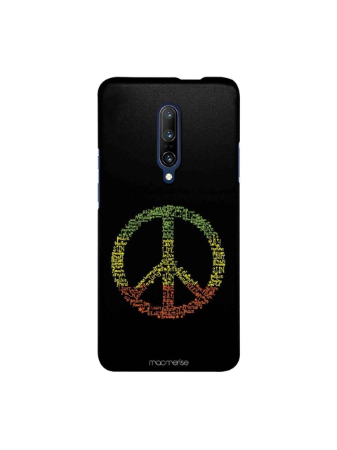 

macmerise Black & Green Symbol Of Peace OnePlus 7 Pro Back Case