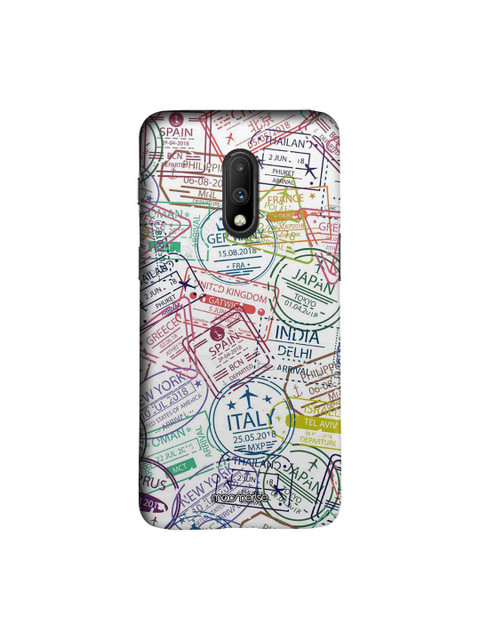 

macmerise White & Blue Immigration Stamps Classic Sublime OnePlus 7 Case