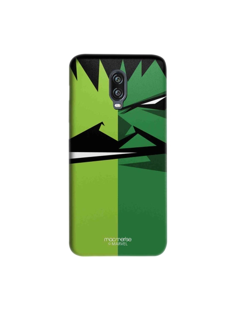 

macmerise Green & Black Marvel Comics Face Focus Hulk Sublime OnePlus 6T Back Case