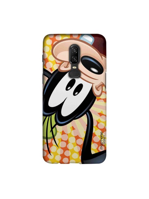 

macmerise Beige & Black Disney Goofy Upside Down Sublime OnePlus 6 Back Case