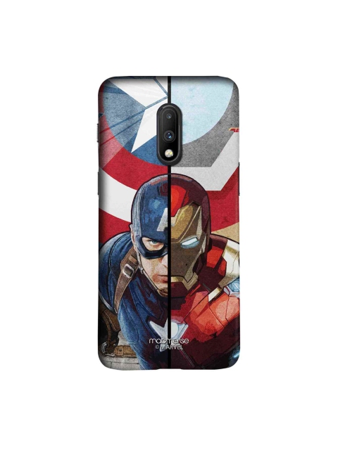 macmerise Blue & Red Marvel Comics Man Vs Machine Sublime OnePlus 7 Back Case
