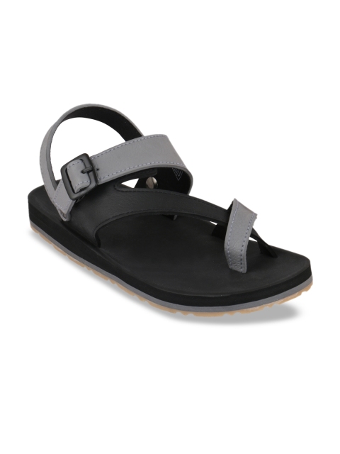 

Adda Men Grey & Black Comfort Sandals