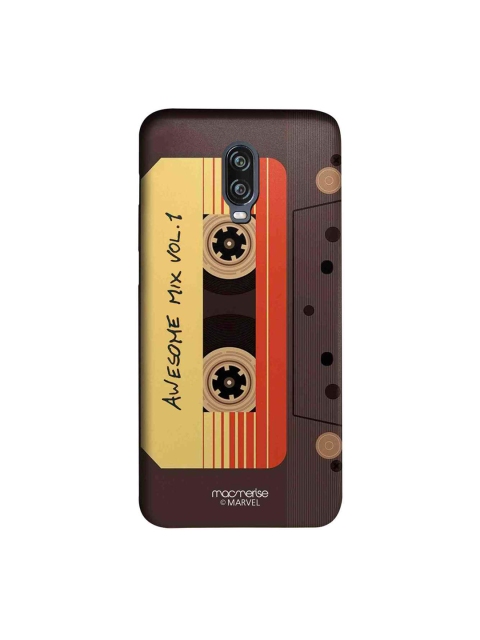 

macmerise Grey & Yellow Marvel Comics Awesome Mix Tape Sublime OnePlus 6T Back Case