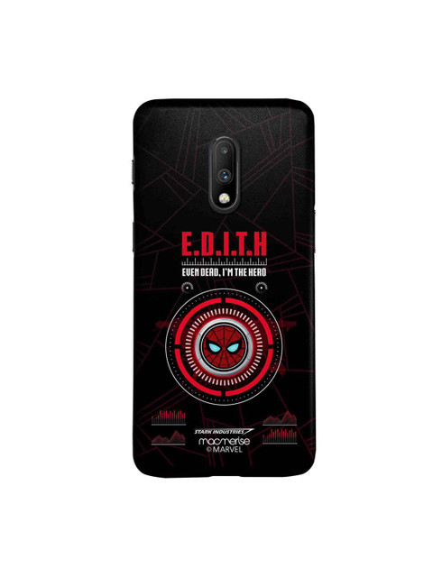

macmerise Black & Red Marvel Comics Hello Edith Sublime OnePlus 7 Back Case