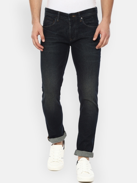 

Louis Philippe Jeans Men Black Slim Fit Mid-Rise Clean Look Stretchable Jeans
