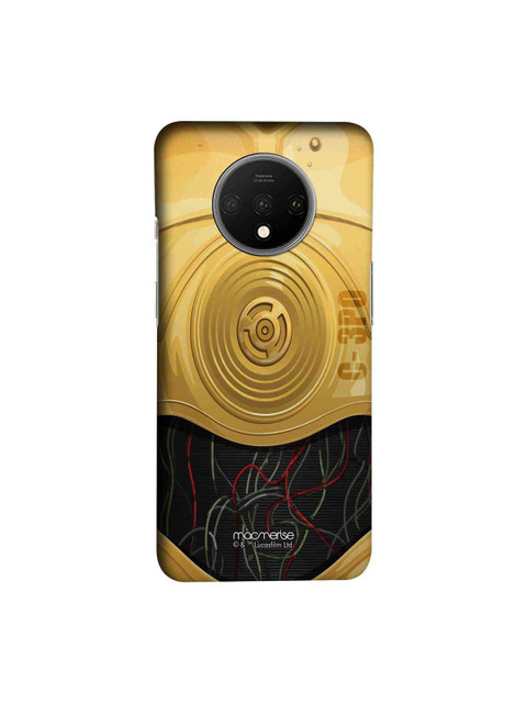 

macmerise Brown & Black Star Wars Attire C3PO Sublime OnePlus 7T Back Case