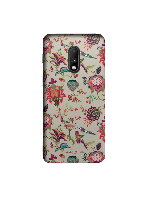 

macmerise Beige & Red Payal Singhal Chidiya Sublime OnePlus 7 Back Cover