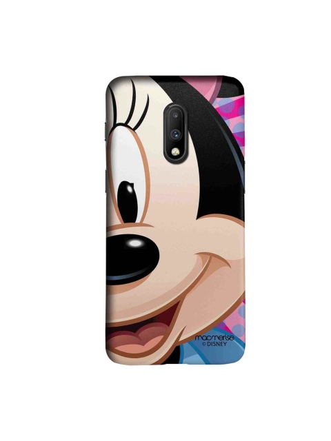 

macmerise Beige & Black Disney Zoom Up Minnie Sublime OnePlus 7 Back Case