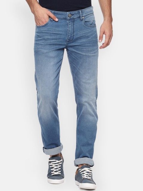 

Louis Philippe Jeans Men Blue Slim Fit Mid-Rise Clean Look Stretchable Jeans