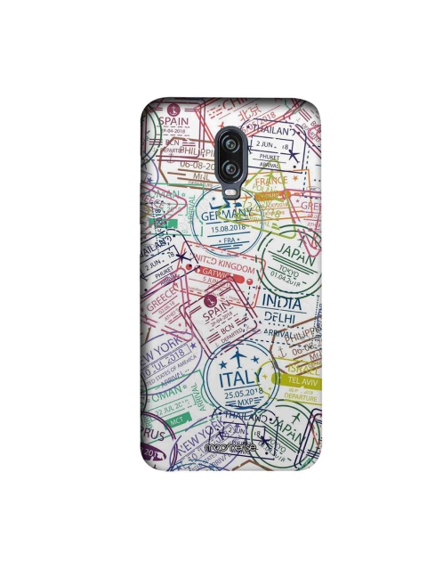 

macmerise White & Blue Immigration Stamps Sublime OnePlus 6T Back Case